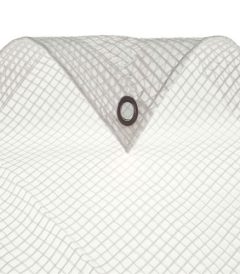 200gsmWaterproofReinforcedMeshClearTarpaulins