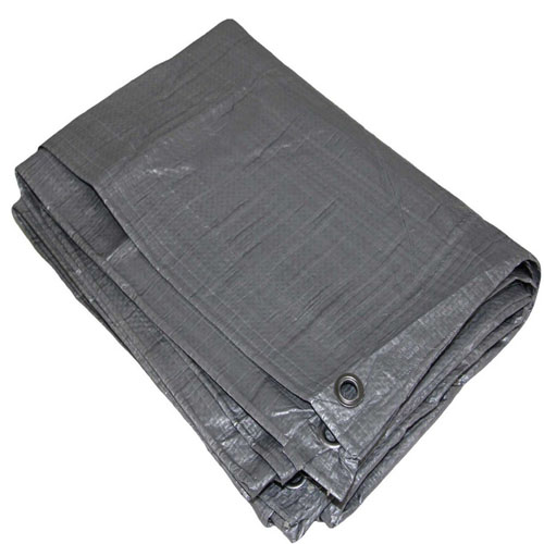 ExtraThickGreyTarpaulinHeavyDuty200gsmMultipurposeTarp