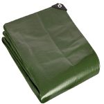 GreenWaterproofTarpSheetCover 200gsmHeavyDutyReinforcedTarpaulin