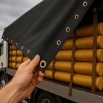 Heavy Duty 270gsm Laminated Tarpaulin - Black And Gold Waterproof Tarpaulin - Image 4