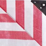 HeavyDutyRedStripedTarpaulinWaterproof170gsmTarpaulinForMarketStallsAndCanteen