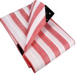 HeavyDutyRedStripedTarpaulinWaterproof170gsmTarpaulinForMarketStallsAndCanteen