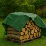Medium Weight GreenSilverTarpaulin140gsm WaterproofTarpSheetforVersatileUse
