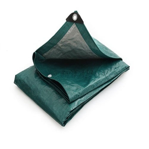 Medium Weight GreenSilverTarpaulin140gsm WaterproofTarpSheetforVersatileUse