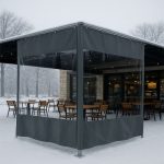 PVCTransparentOutdoorWaterproofTarps HeavyDuty 6mm ClearWeatherproofTarpaulinswithEyeletsAndHooksBestForGaragesAndPatios