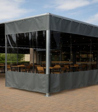 PVCTransparentOutdoorWaterproofTarps HeavyDuty 6mm ClearWeatherproofTarpaulinswithEyeletsAndHooksBestForGaragesAndPatios