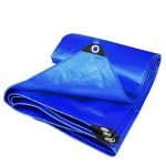 UVResistantPolyethyleneBlueTarpaulinWaterproof190gsmHeavyDutyCoverForIndustrialUse