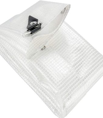 WaterproofClearTarpaulinCover100gsmReinforcedMonoCoverTarpaulinSheet