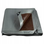 Waterproof Silver/Brown Tarpaulin - UV Resistance 210gsm Polyethylene Tarpaulin