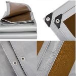 WaterproofSilverBrownTarpaulinUVResistance210gsmPolyethyleneTarpaulin
