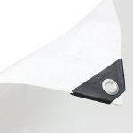WaterproofSuperWhiteTarpaulinSheetHeavyDuty200gsmOutdoorProtectionTarps