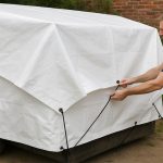 WaterproofWhiteTarpaulin110gsmDurableReinforcedUVResistantTarpaulinCover