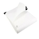 WaterproofWhiteTarpaulin110gsmDurableReinforcedUVResistantTarpaulinCover