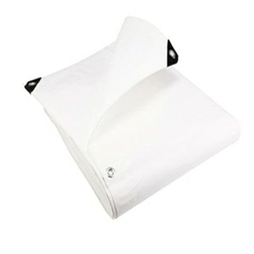 WaterproofWhiteTarpaulin110gsmDurableReinforcedUVResistantTarpaulinCover