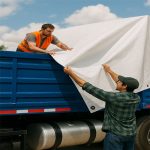 White Heavy Duty Tarpaulin Sheet - 200gsm Waterproof & Tear-Resistant Tarpaulins - Image 2