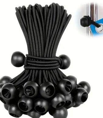 20cmFlexibleBlackBallBungees