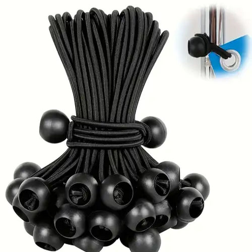 20cmFlexibleBlackBallBungees