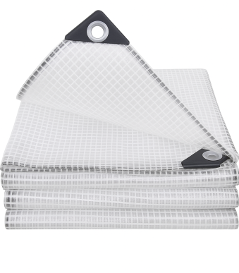 350gsm Clear Waterproof Tarpaulin – Reinforced PVC Cover for Outdoor Use