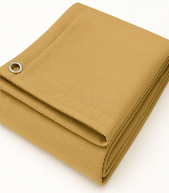 400gsm Tan Canvas Tarpaulin – Heavy Duty Waterproof & Breathable Outdoor Cover