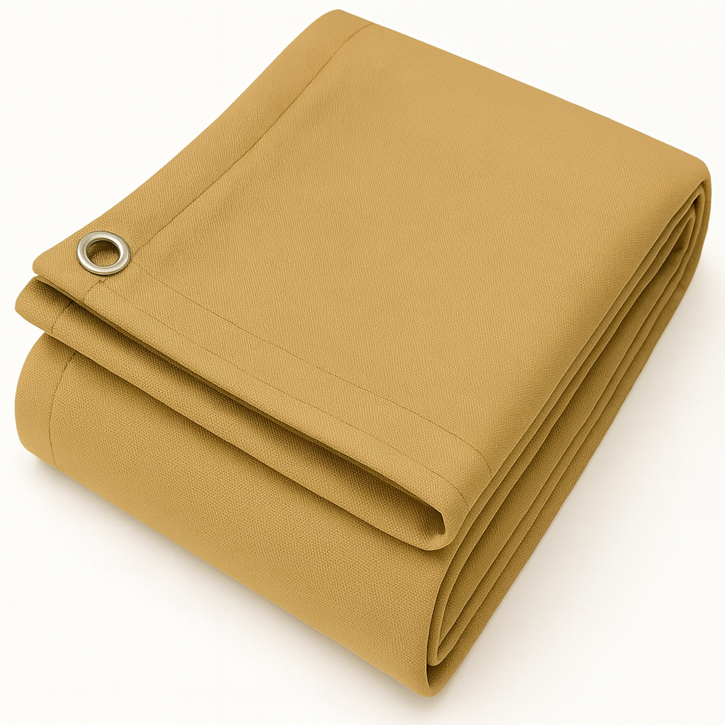 400gsm Tan Canvas Tarpaulin – Heavy Duty Waterproof & Breathable Outdoor Cover