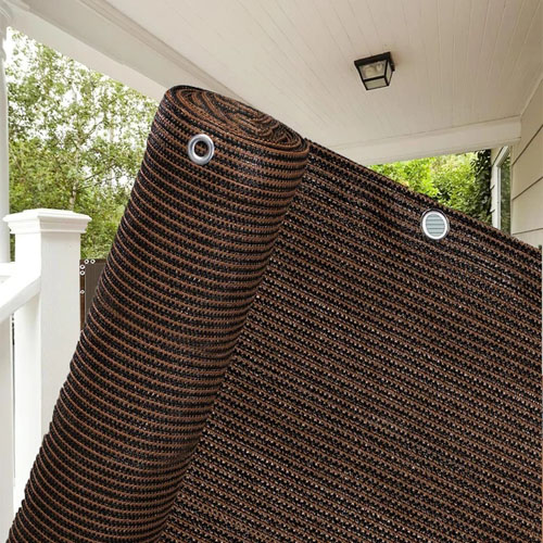 BrownPrivacyNettingDurable220gsmPrivacyNettingRolls