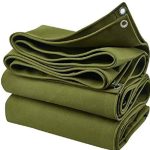 DurableArmyGreenCanvasTarpaulin10ozWaterproofDustproofCanvastarpaulins