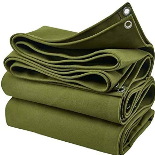DurableArmyGreenCanvasTarpaulin10ozWaterproofDustproofCanvastarpaulins