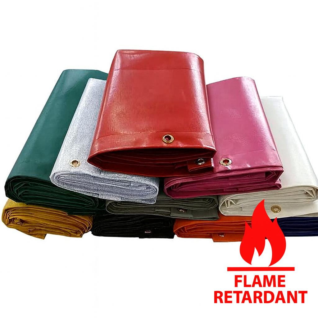 Extra Strong Flame Retardant Tarpaulin 610gsm – Heavy Duty Waterproof Cover