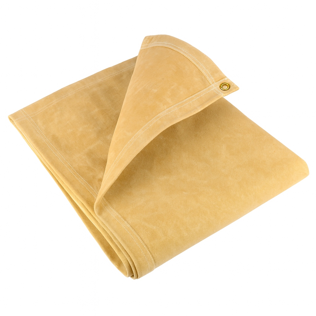 HeavyDuty18ozCottonCanvasTarpaulin–StandardWaterResistantOutdoorSheet