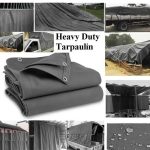 HeavyDutyGreyCanvasTarpaulinWaterResistanceCanvasTarpforCarvanAndTrailers