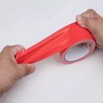 Red Tarpaulin Tape - 50mm x 20m Waterproof Strong Adhesive Tape - Image 3