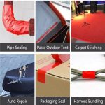 RedTarpaulinTape50mmx20mWaterproofStrongAdhesiveTape
