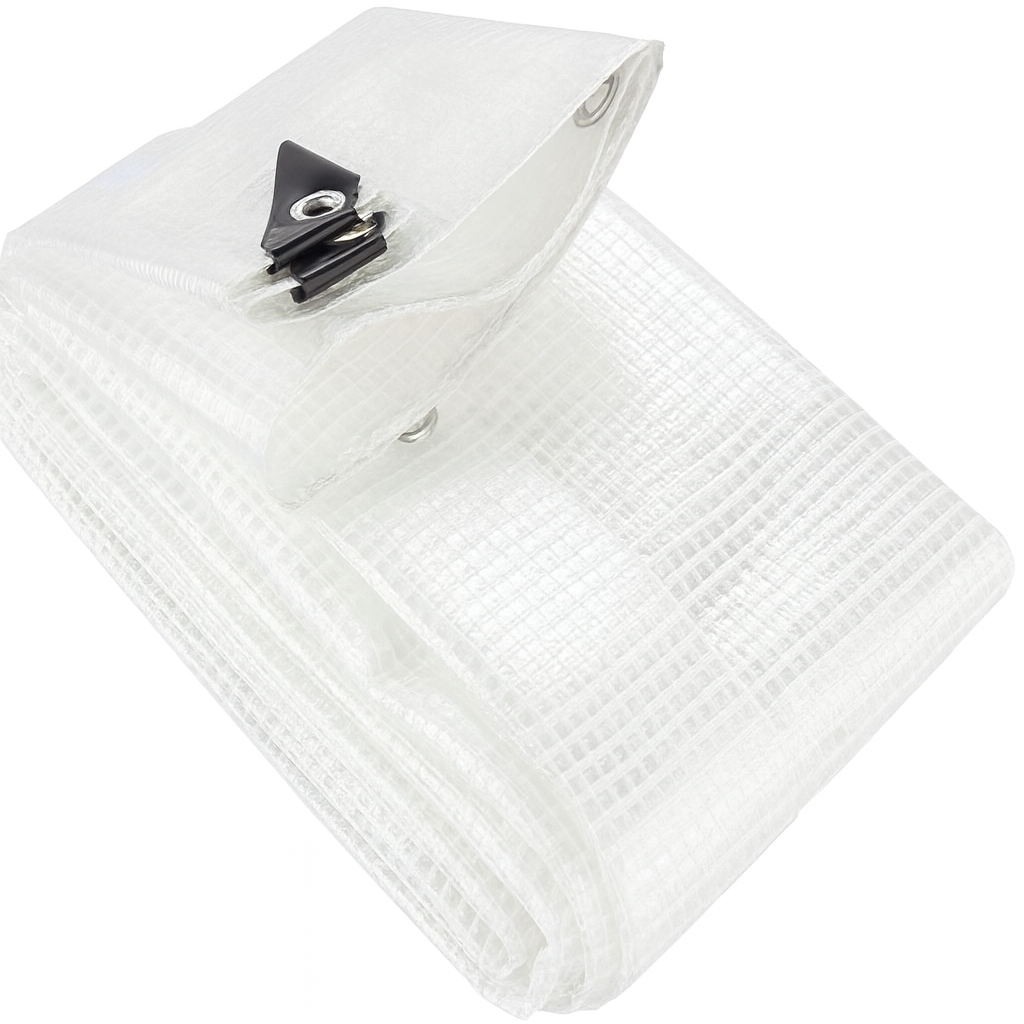HeavyDutyClear Tarpaulin310gsm WaterproofPVCSheetforOutdoor Protection