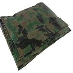 WaterproofCamoTarpaulinCover90gsmUniversal GroundsheetTarpaulinforCampingBoating